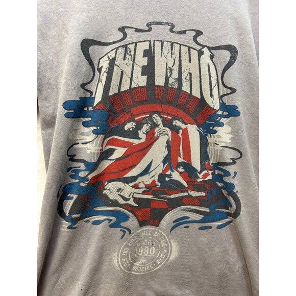 The Who Rock & Roll Hall Of Fame 1990 Graphic T-Shirt Gray Sized Medium - Picture 2 of 7